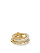 Matchesfashion.com Spinelli Kilcollin - Norma 18kt Gold, Sterling Silver & Diamond Ring - Womens - Gold