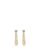 Ladies Fine Jewellery Zo Chicco - Diamond & 14kt Gold Drop Earrings - Womens - Gold
