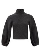 16arlington - Sava Puff-sleeved Wool-mlange Sweater - Womens - Black