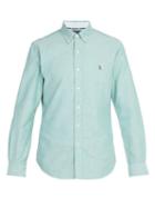 Matchesfashion.com Polo Ralph Lauren - Slim Fit Cotton Oxford Shirt - Mens - Green