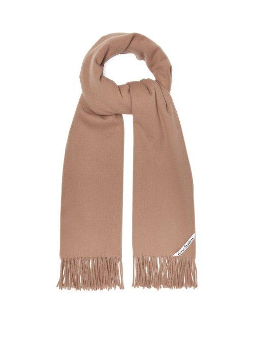 Matchesfashion.com Acne Studios - Canada Wool Scarf - Womens - Camel
