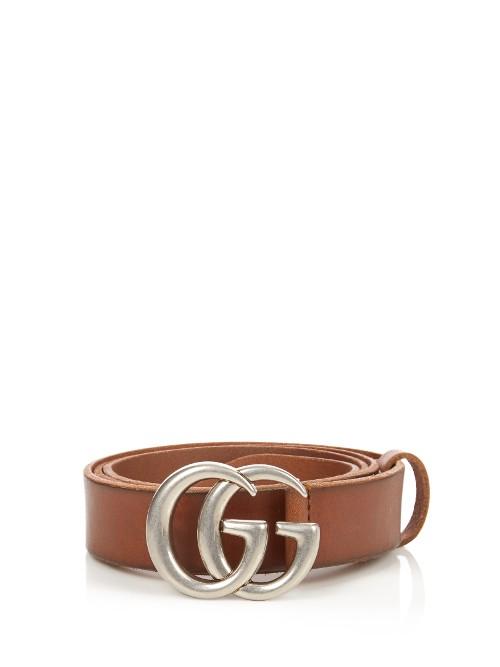 Gucci Gg Leather Belt
