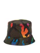 Matchesfashion.com Valentino Garavani - Reversible Camouflage-print Shell Bucket Hat - Mens - Multi