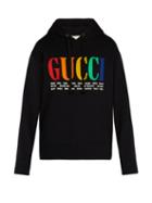 Matchesfashion.com Gucci - Rainbow Cities Hooded Sweatshirt - Mens - Black