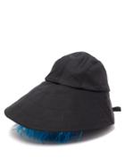 Matchesfashion.com Preen By Thornton Bregazzi - Naomi Feather Trimmed Bucket Hat - Womens - Black