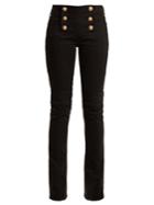 Balmain Button-detail Kick-flare Jeans