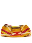 Sensi Studio - Maxi Striped-weave Sisal Clutch Bag - Womens - Pink Multi