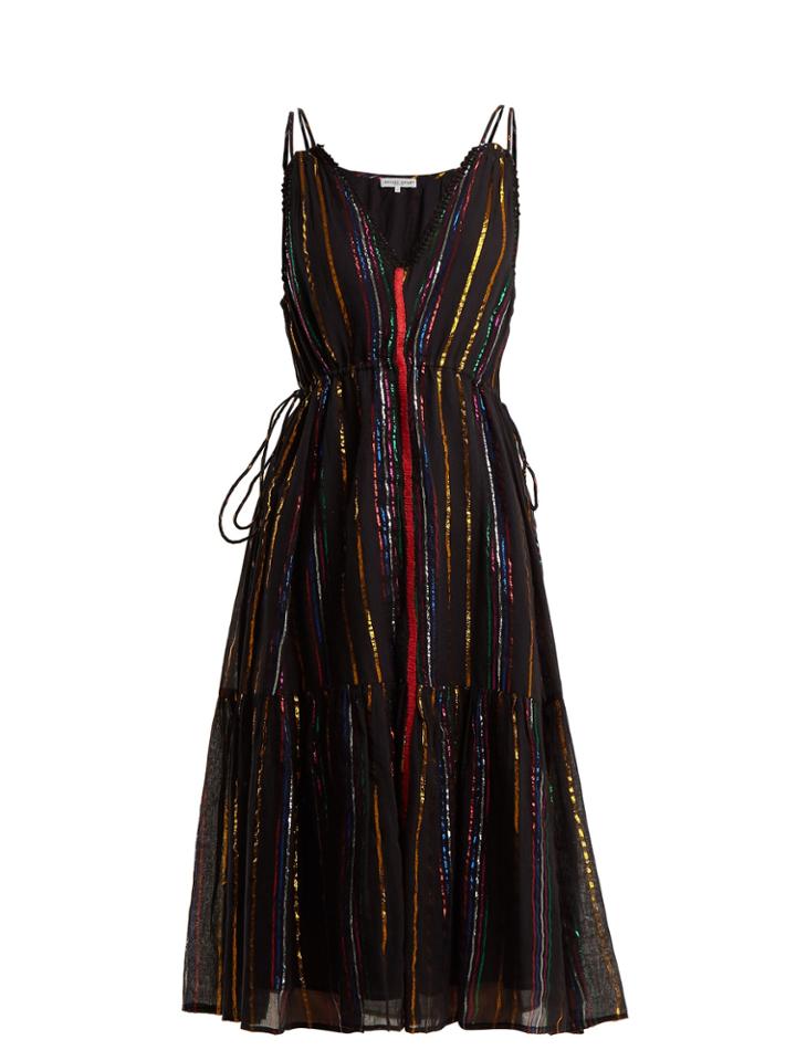 Apiece Apart Daphne Striped Cotton-blend Dress