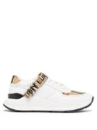 Matchesfashion.com Burberry - Ronnie Leather Trainers - Mens - White Multi