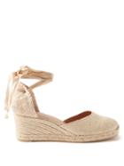 Castaer - Carina 60 Canvas & Jute Wedge Espadrilles - Womens - Gold