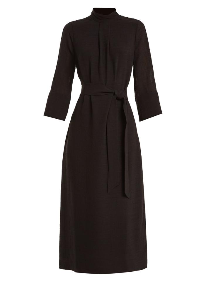 Cefinn Tie-waist Voile Midi Dress