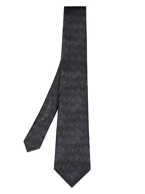 Bottega Veneta Intrecciato-print Silk Tie