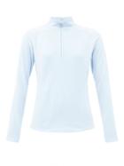Matchesfashion.com Bogner - Madita Zipped High-neck Fleece Jacket - Womens - Light Blue