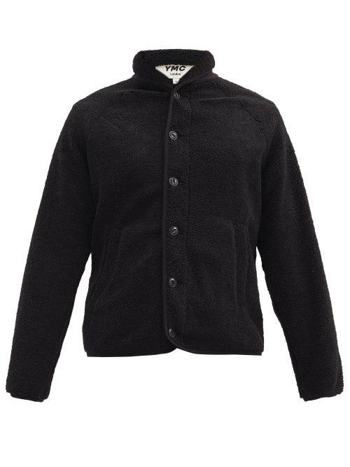 Matchesfashion.com Ymc - Beach Shawl-collar Fleece Jacket - Mens - Black