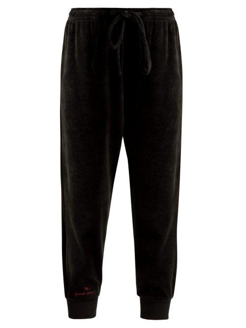 Matchesfashion.com The Upside - Hoya Velour Track Pants - Womens - Black