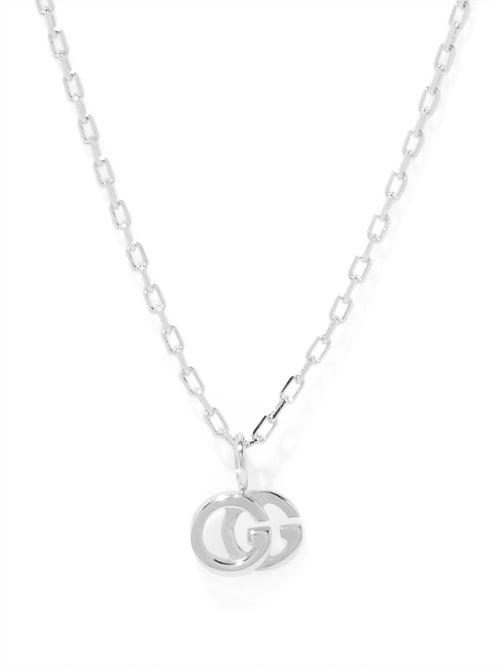 Gucci - Gg Running 18kt Gold Necklace - Womens - White Gold