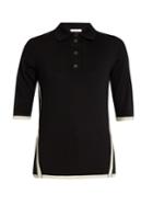 Lanvin Bi-colour Wool Polo Shirt