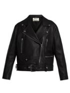 Matchesfashion.com Acne Studios - Mock Leather Biker Jacket - Womens - Black