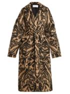 Matchesfashion.com Raey - Dropped Shoulder Tiger Print Blanket Coat - Womens - Brown Multi