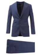 Thom Sweeney - Single-breasted Wool Suit - Mens - Navy