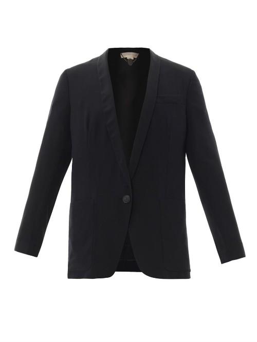 Stella Mccartney Bartlett Silk-crepe Tailored Jacket