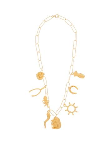 Matchesfashion.com Alighieri - The Traveller, In Pursuit Gold Plated Necklace - Womens - Gold