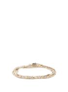 Matchesfashion.com M Cohen - Beaded Sterling Silver & Gold Bracelet - Mens - Silver