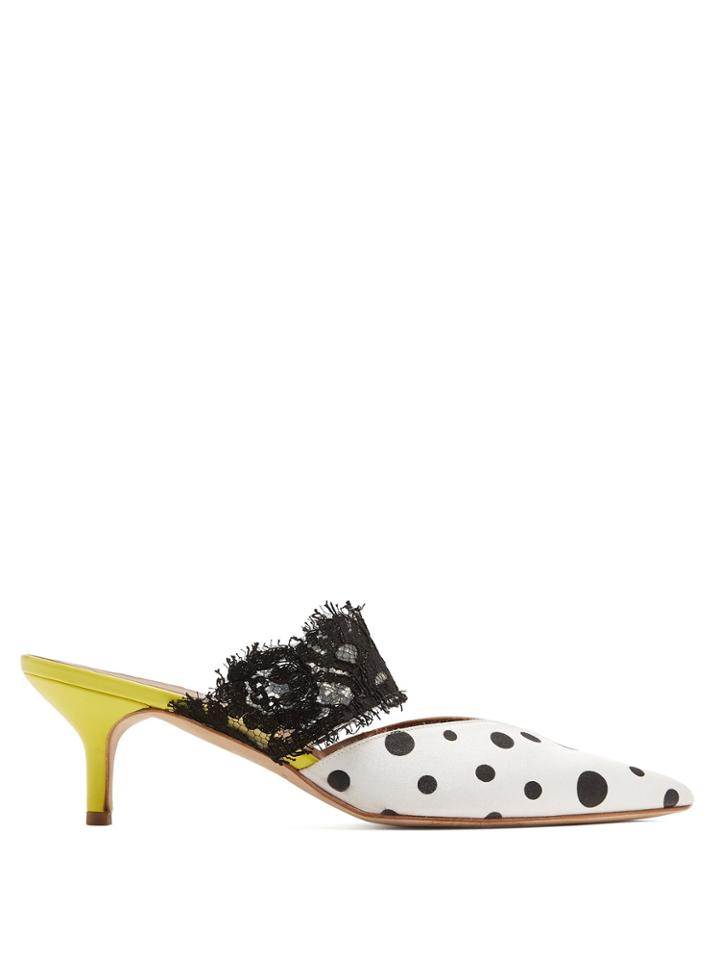 Malone Souliers X Emanuel Ungaro Maisie Satin Mules