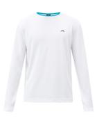 J.lindeberg - Logo-print Technical-jersey Sweatshirt - Mens - White