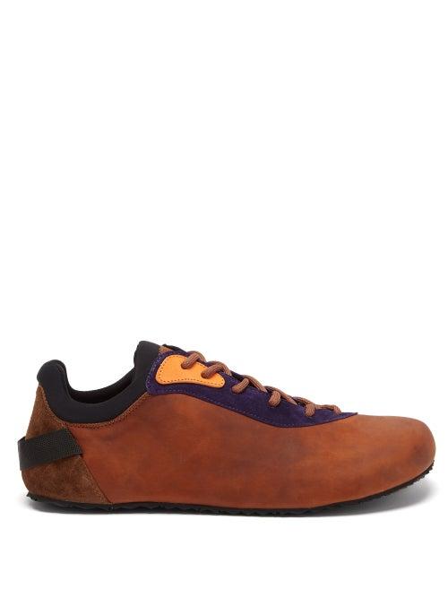 Jacquemus - Esca Suede And Leather Trainers - Mens - Tan