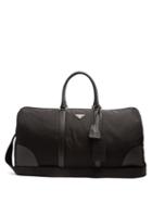 Matchesfashion.com Prada - Saffiano Leather Trimmed Nylon Holdall - Mens - Black