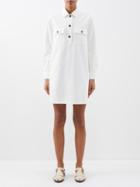 A.p.c. - Mia Cotton-twill Shift Dress - Womens - Off White