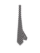 Matchesfashion.com Dolce & Gabbana - Polka-dot Silk-blend Satin Tie - Womens - Black Multi