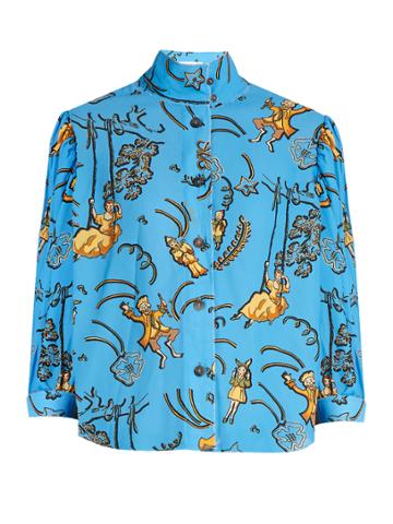 Loewe X Paula's Ibiza Clown-print Blouse