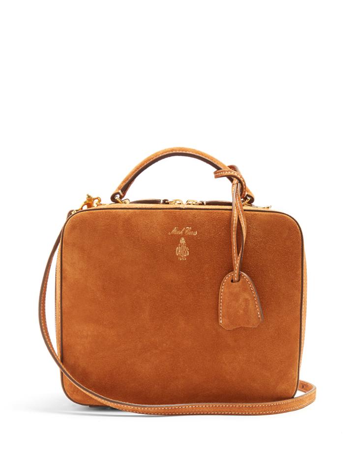 Mark Cross Laura Suede Shoulder Bag