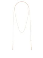 Matchesfashion.com Mizuki - Graduated-pearl 14kt Gold Lariat Necklace - Womens - Pearl
