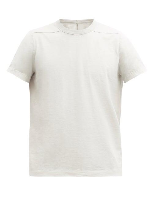 Matchesfashion.com Rick Owens - Cotton-slub Jersey T-shirt - Mens - Grey