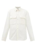 Jil Sander - Patch-pocket Cotton-twill Shirt - Womens - Cream