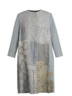 By Walid 19th-century Lace-panelled Linen Coat