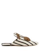 Sanayi 313 Ciliegia Embroidered Canvas Slipper Shoes