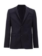Matchesfashion.com Officine Gnrale - 375 Single-breasted Pinstriped Wool-flannel Jacket - Mens - Navy White