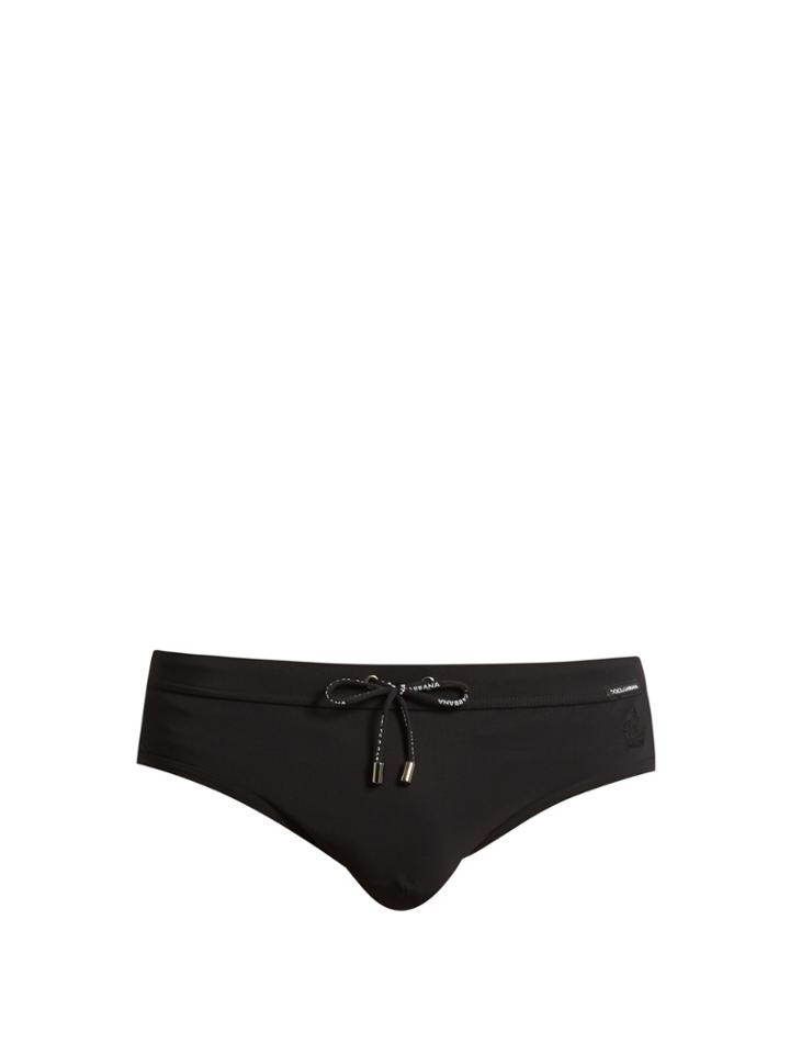 Dolce & Gabbana Crown-embroidered Swim Briefs