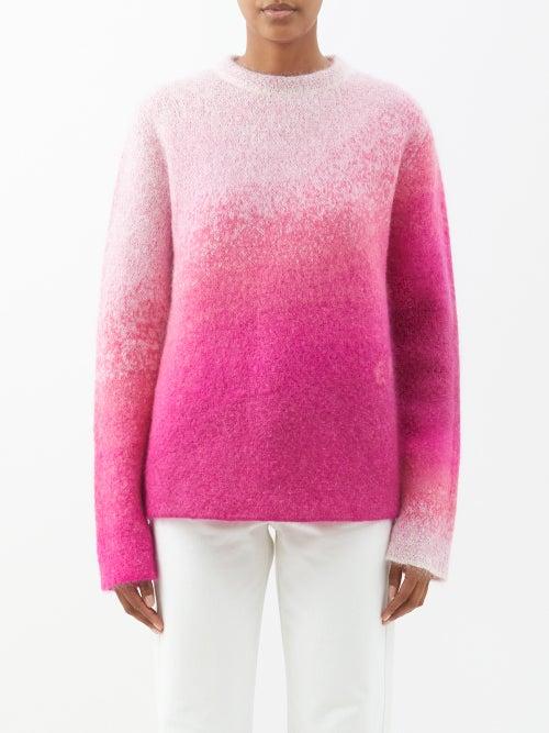 Erl - Ombr Mohair-blend Sweater - Womens - Pink Multi