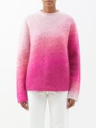 Erl - Ombr Mohair-blend Sweater - Womens - Pink Multi