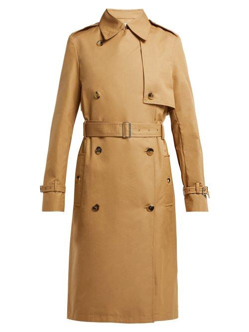 Matchesfashion.com Paco Rabanne - Double Breasted Cotton Twill Trench Coat - Womens - Beige