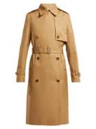 Matchesfashion.com Paco Rabanne - Double Breasted Cotton Twill Trench Coat - Womens - Beige