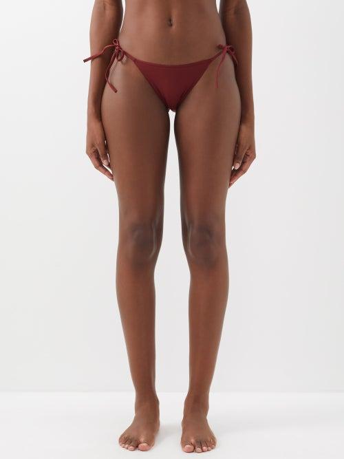 Eres - Malou Tie-side Bikini Briefs - Womens - Dark Red