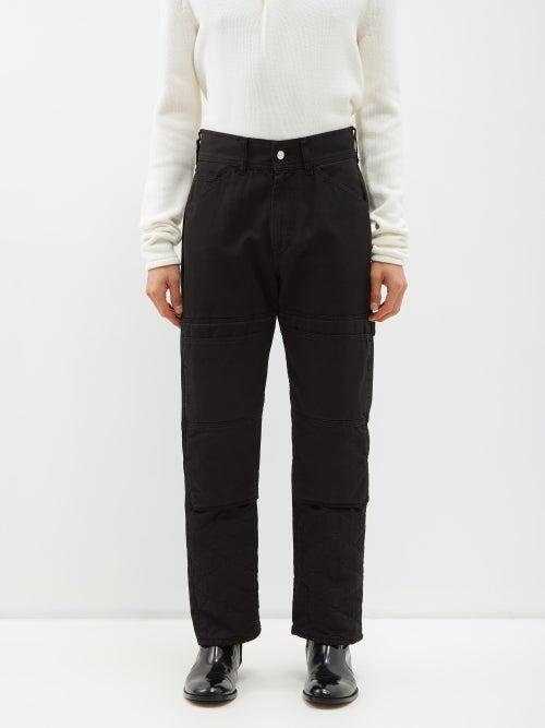 Namacheko - Qatna Panelled Straight-leg Jeans - Mens - Black