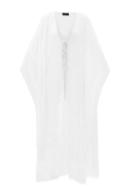 Matchesfashion.com Missoni - Fringed Zigzag-knitted Coverup - Womens - White