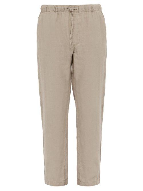 Matchesfashion.com Onia - Carter Drawstring Linen Trousers - Mens - Beige